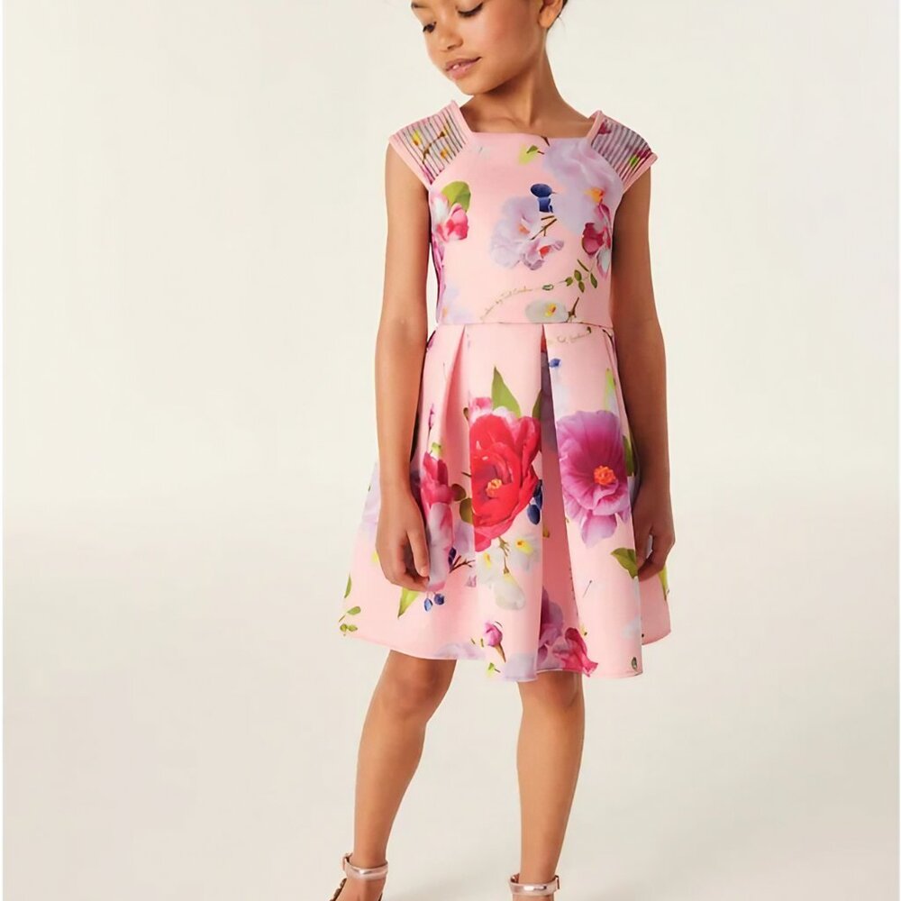 Ted Baker Kids' Airtex Floral Scuba Dress